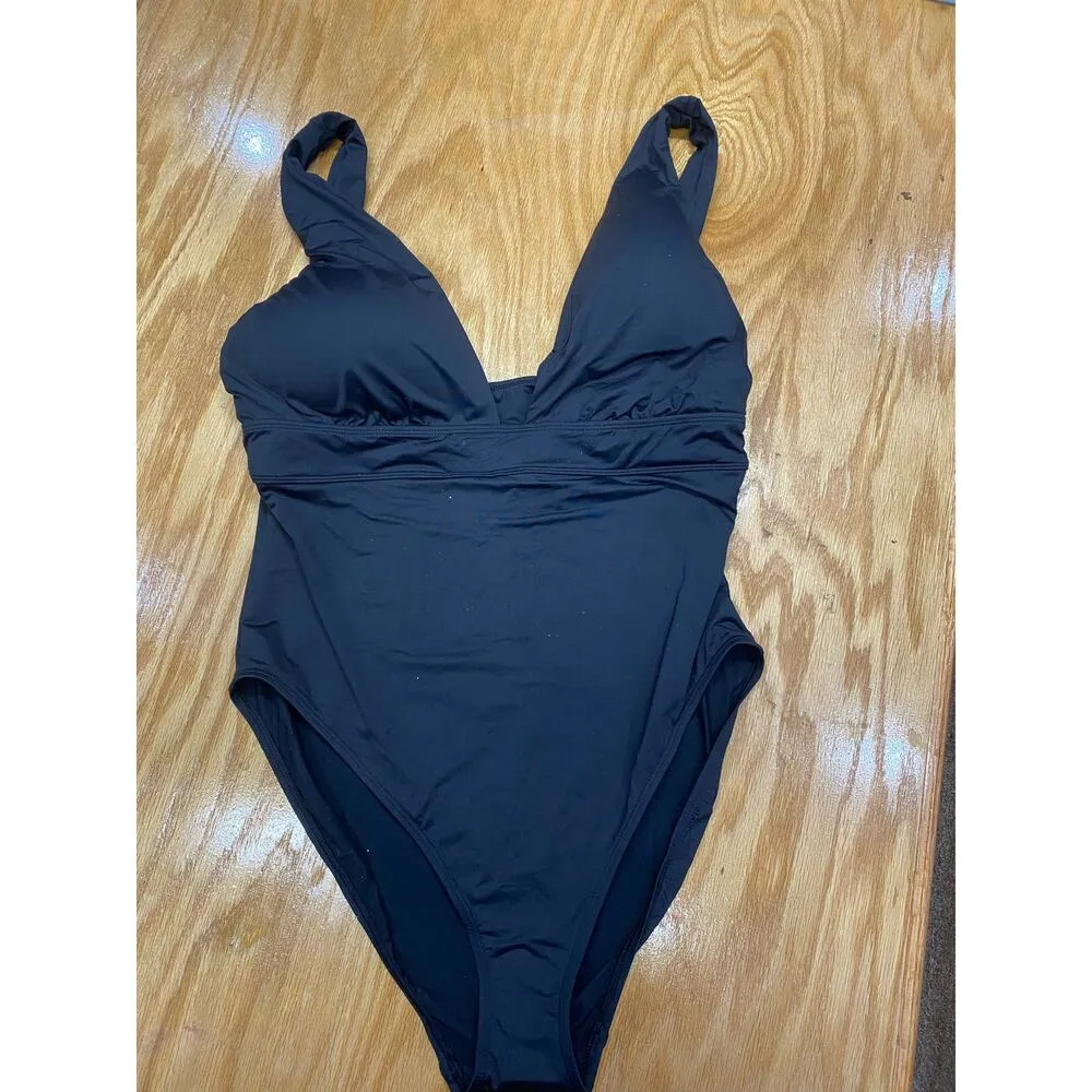 Ralph Lauren Women's Beach Club Modern V-Neck Swimsuit size 16  $140 NWOT B40 - Image 5