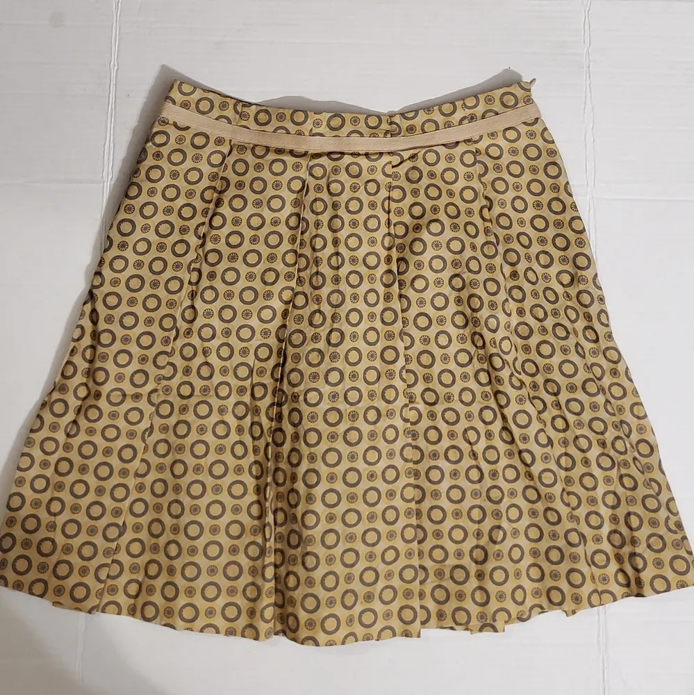 See By Chloe Tan Brown Circle Geometric Skirt 6 - Image 8