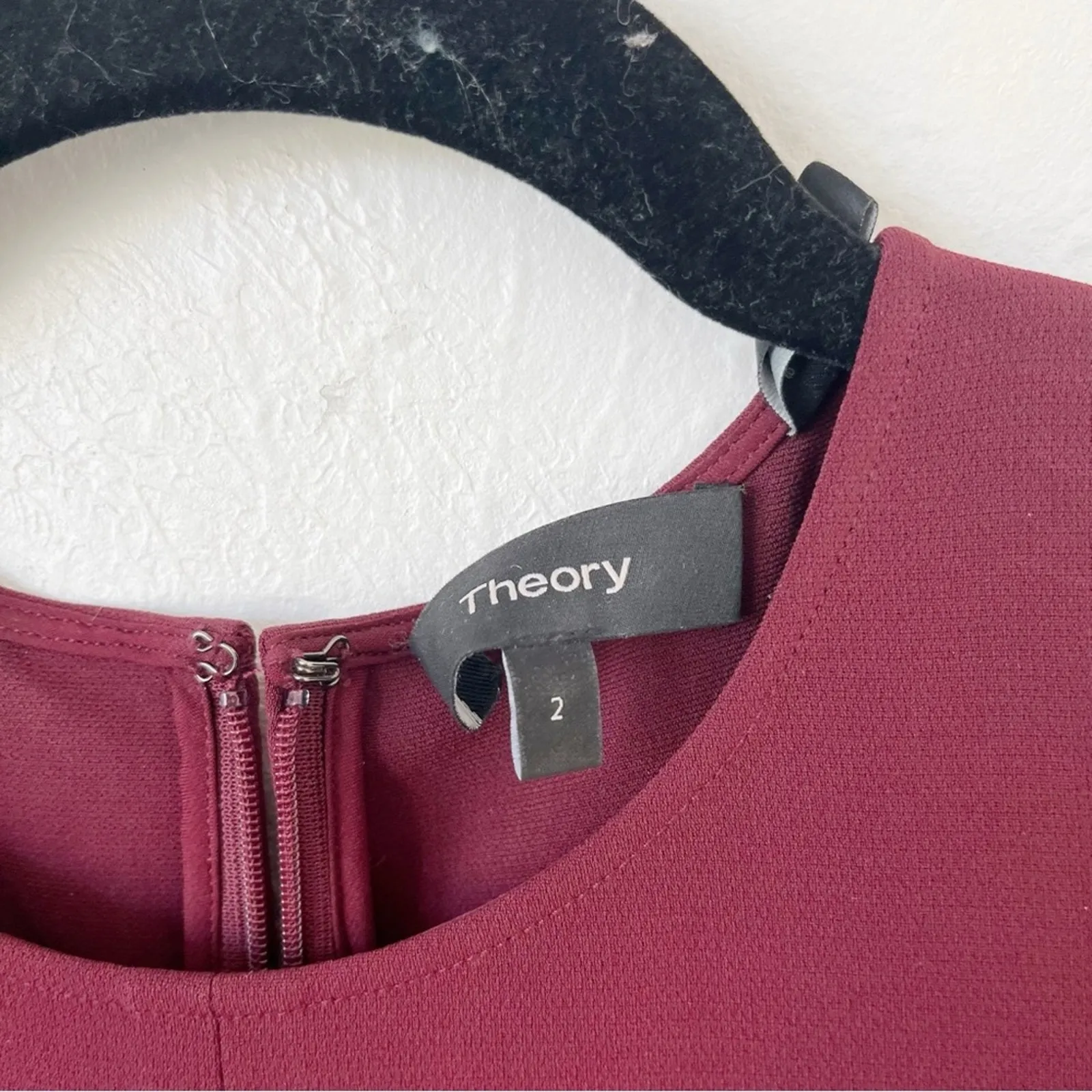 Theory Modern Seamed Shift Short Sleeve Dress Sz 2 - Image 4