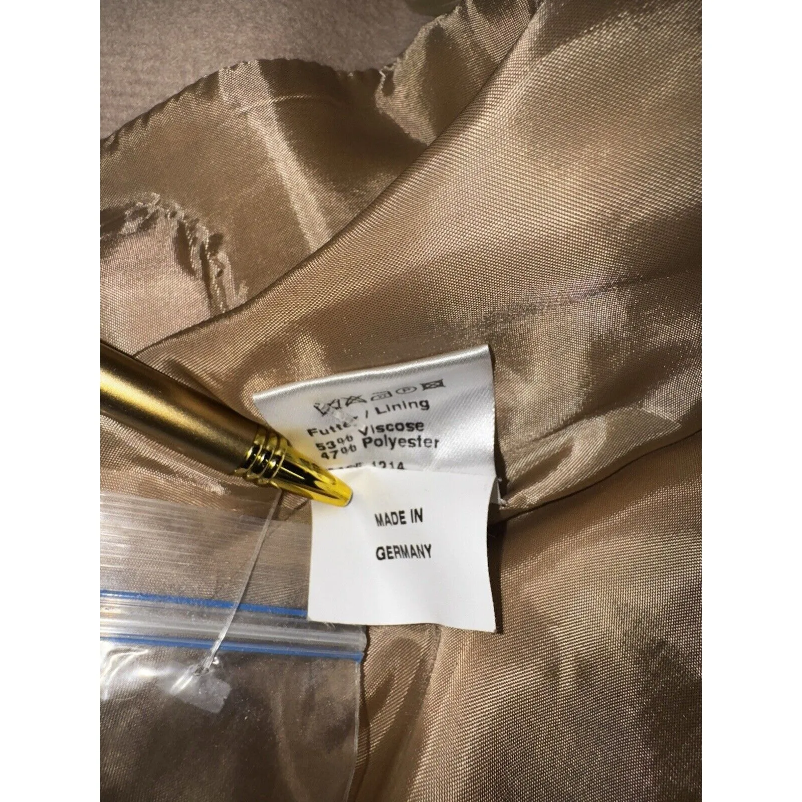 Trixi Schober Jacket Women‎ 4 Double Breasted New Wool Angora Brown - Image 14