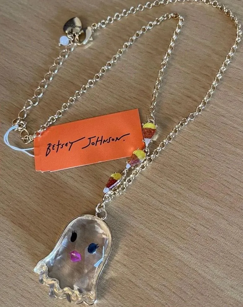NWT Betsey Johnson Ghost Necklace - Image 4