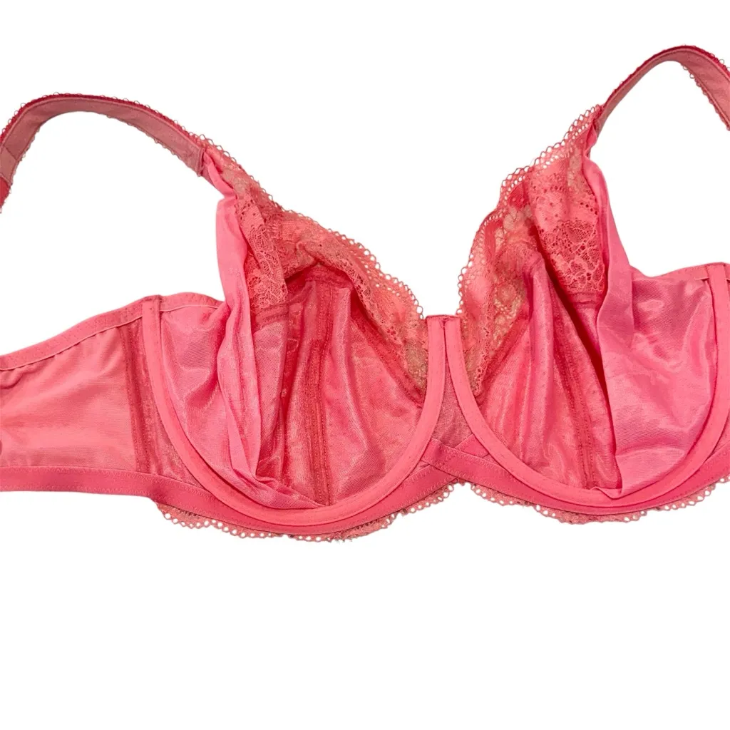 Panache Clara Pink Lace Bra - Size: 34GG - Image 5