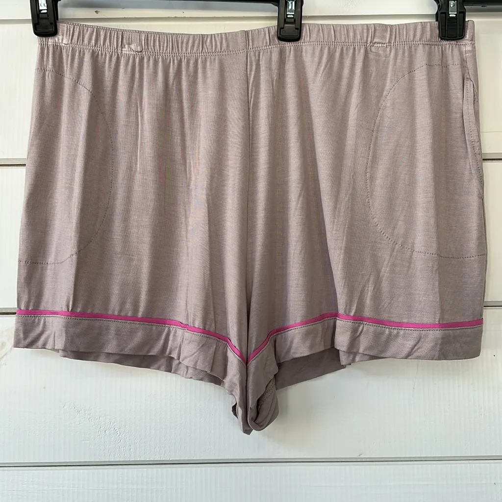 Simply Vera Vera Wang Basic Luxury Long Sleeve Notchneck Shorts Pajama S… - Image 10