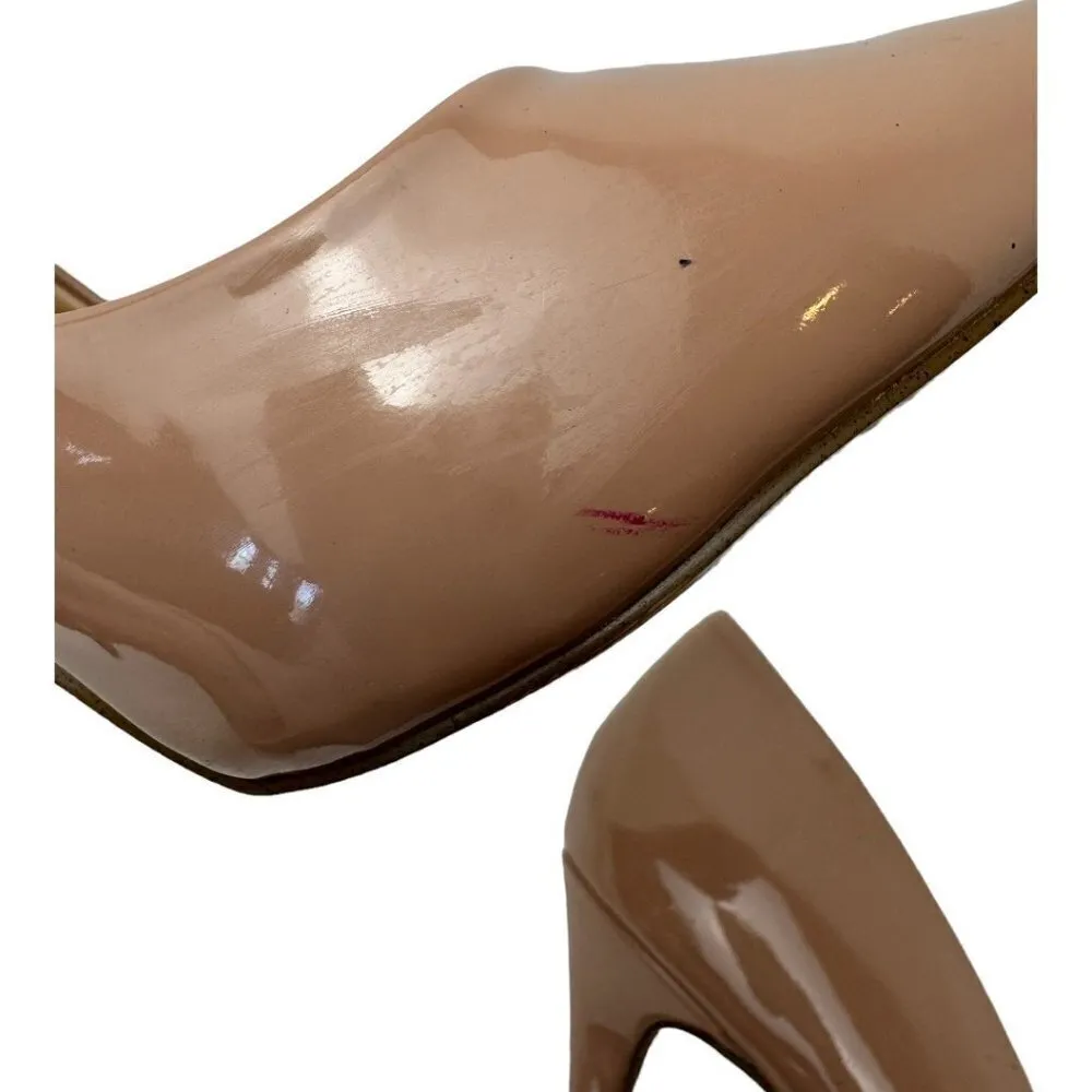 Steve Madden Womens‎ 9 Daisie Heel Pink Taupe Vegan Leather Stiletto Pumps - Image 14