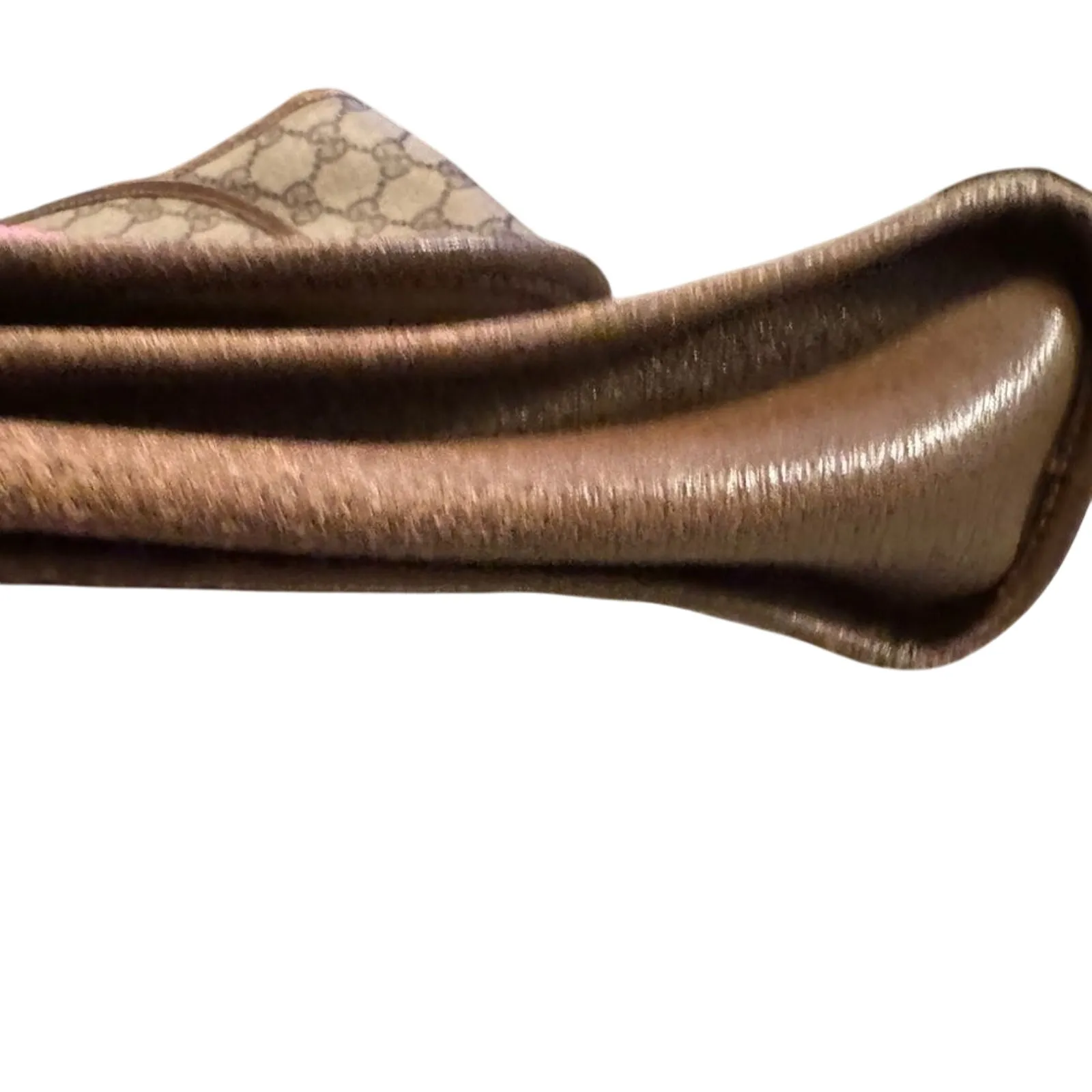 GUCCI GG Supreme Leather Trim Clutch with Dust Bag, Luxury Posh Party Host Pick - Image 8