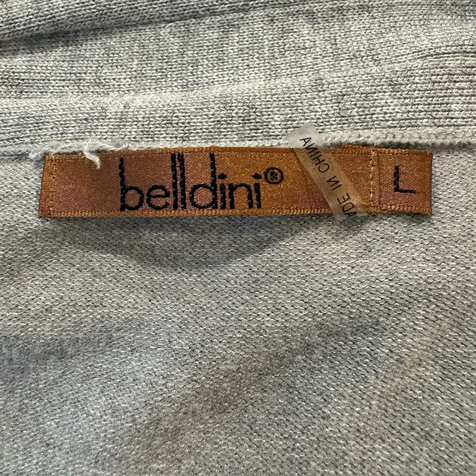 Belldini Ruffle Cardigan Sweater Long Coat Size L Gray Open Front Fairy Preppy Size L - Image 6