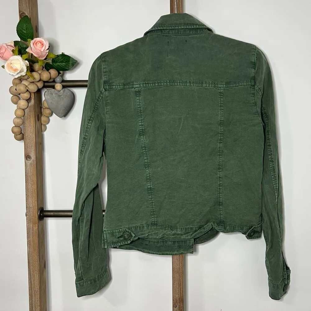 Kut from the Kloth Green Long Sleeve Super Soft 3 Button Jacket Size Small - Image 4