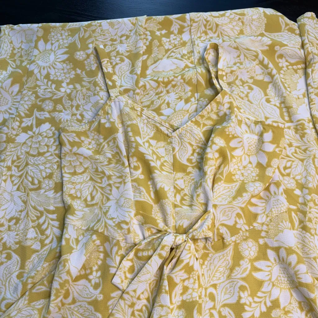 MSK Maxi Sundress Size Small Yellow EUC - Image 8
