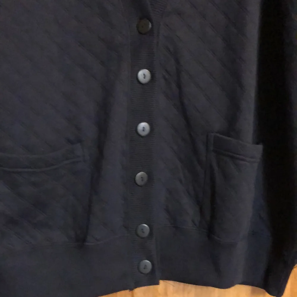 Huntington Ridge Black Quilted Grandpa Cardigan 18W Size undefined - Image 2