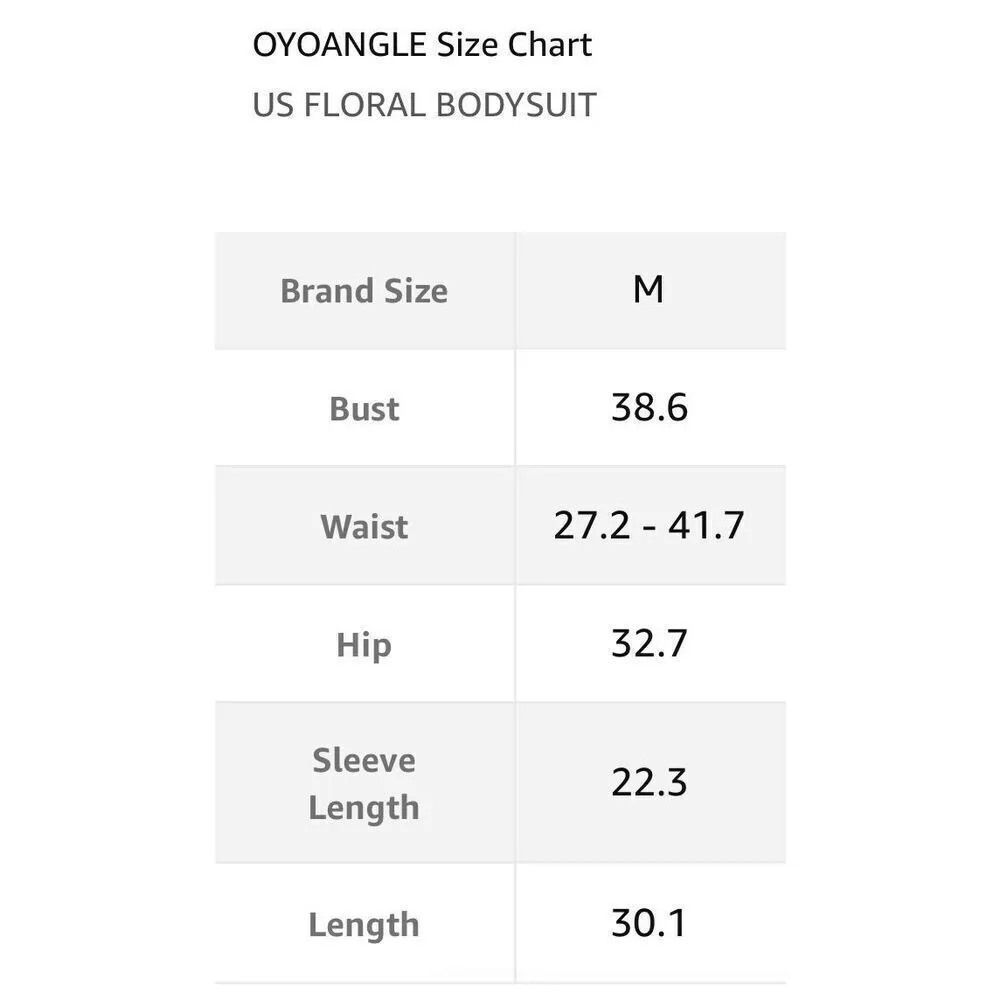 NEW Bodysuit Wrap V Neck Floral Print 3/4 Short Sleeve M Size M - Image 5