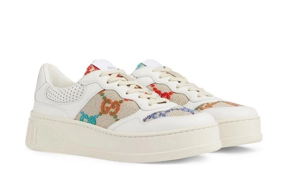 Gucci GG Sneaker Multicolor Embroidered size 41 - Image 2