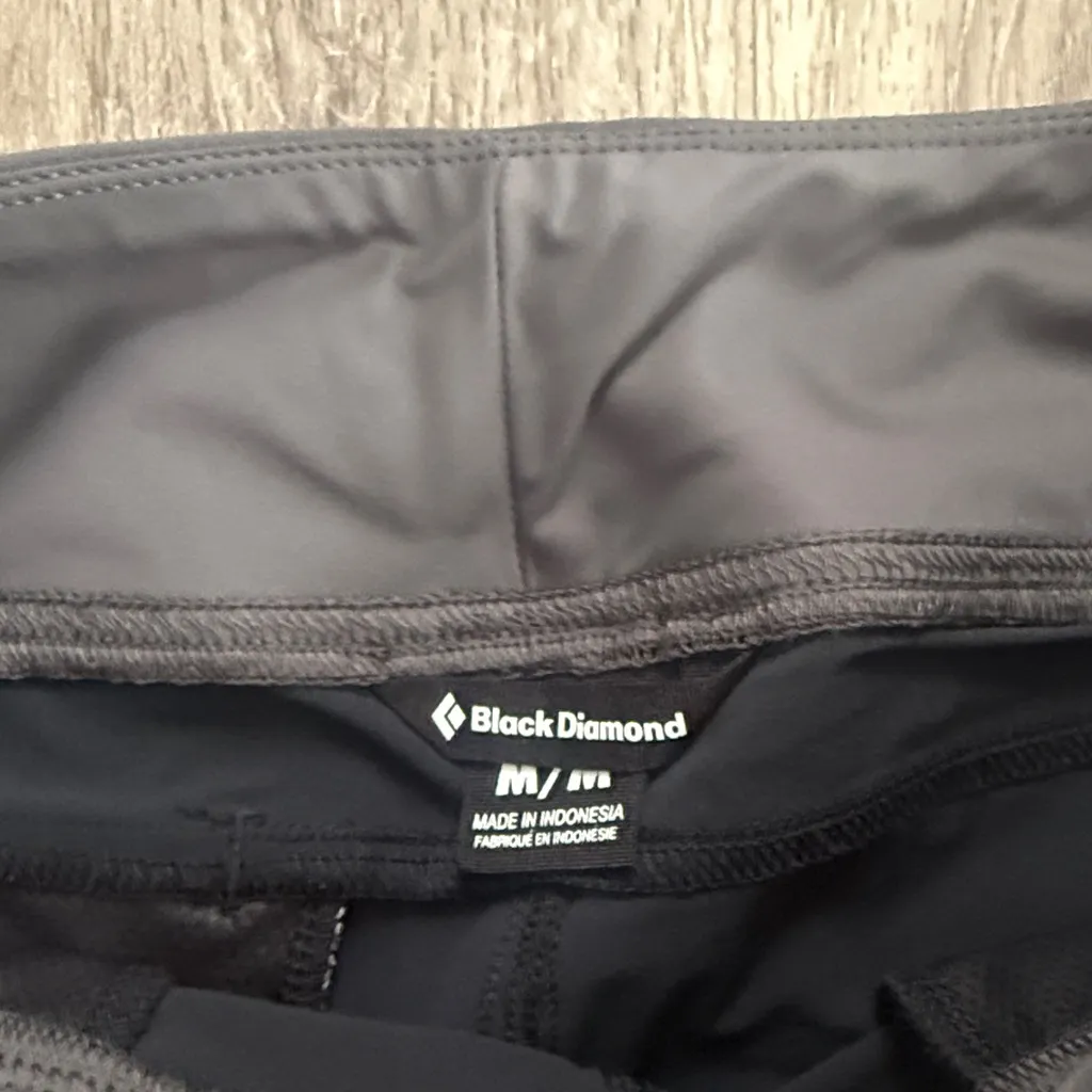 Black Diamond Women's Black Outdoor Pants Size Medium High rise Straight Leg - Image 5