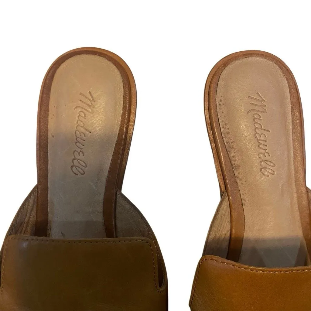 Madewell The Gemma Mule in Leather Upper size 8.5  brown - Image 5