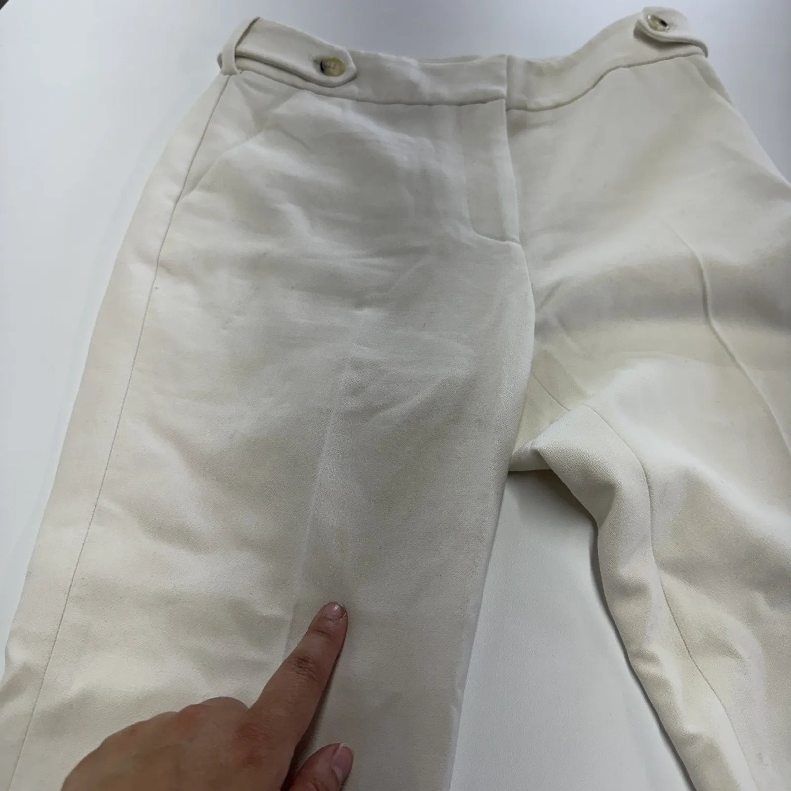 Veronica Beard Pants Womens 2 White Gamila Straight Leg Classic Trouser - Image 11