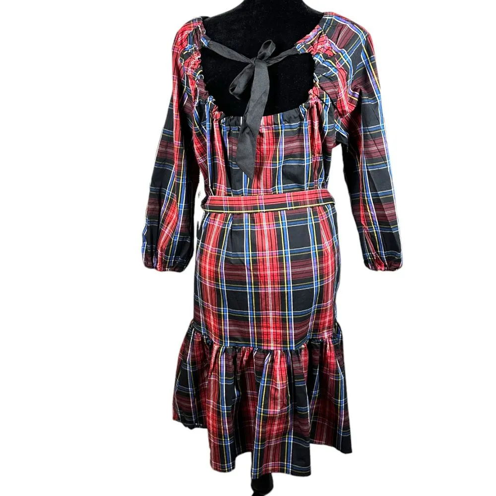 Draper James RSVP Black Red Bow Back Dress Size Medium NEW with Tags - Image 5