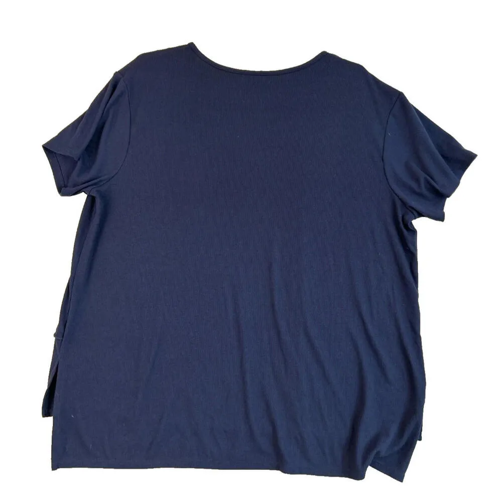 LIVE WELL Navy Blue Plus Size 18/20W Tunic Top Women’s - Image 2