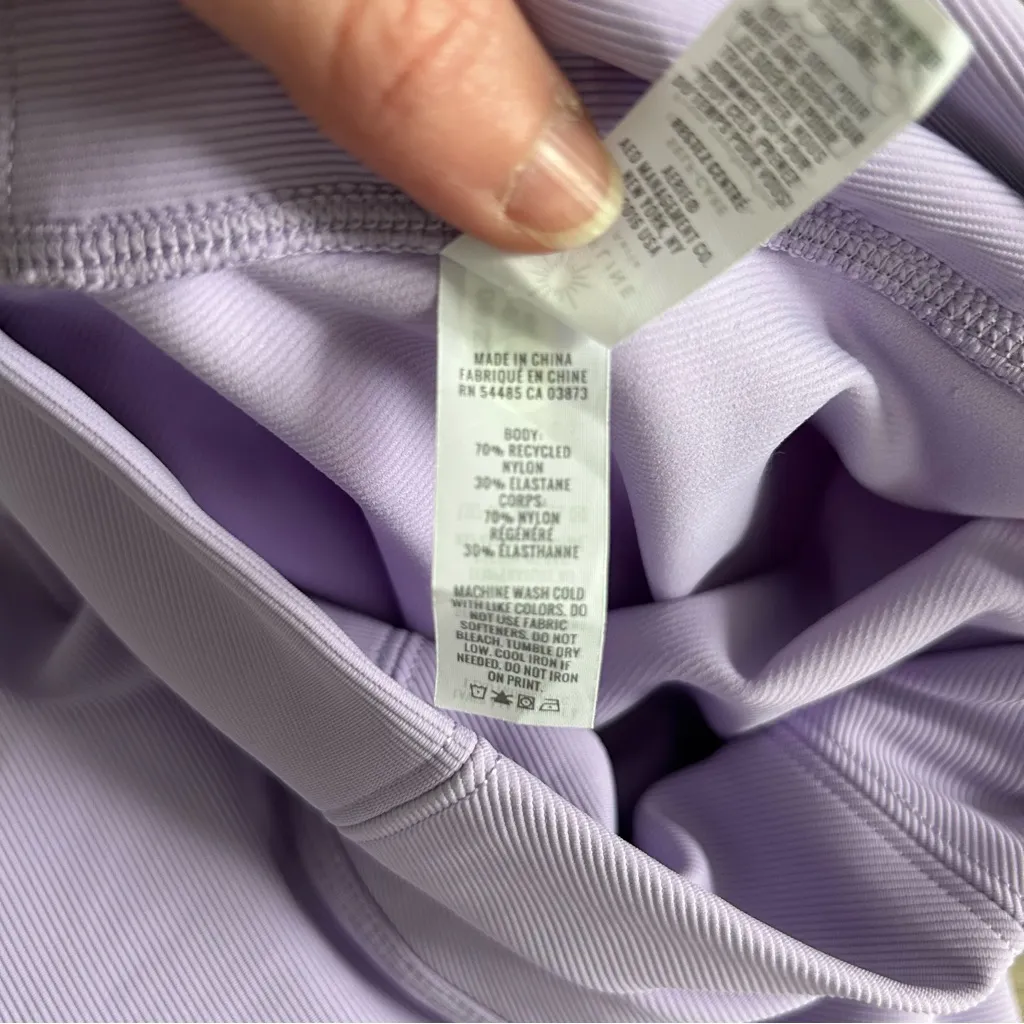 Offline by Aerie High Rise Ribbed Lavender Purple 23in Leggings NWOT L - Image 6