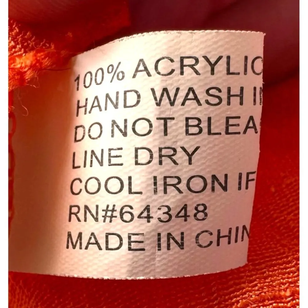 Vintage Swimsuit Cover Up One Size Orange Beach Cruise Tropical Island Vacation - Image 10