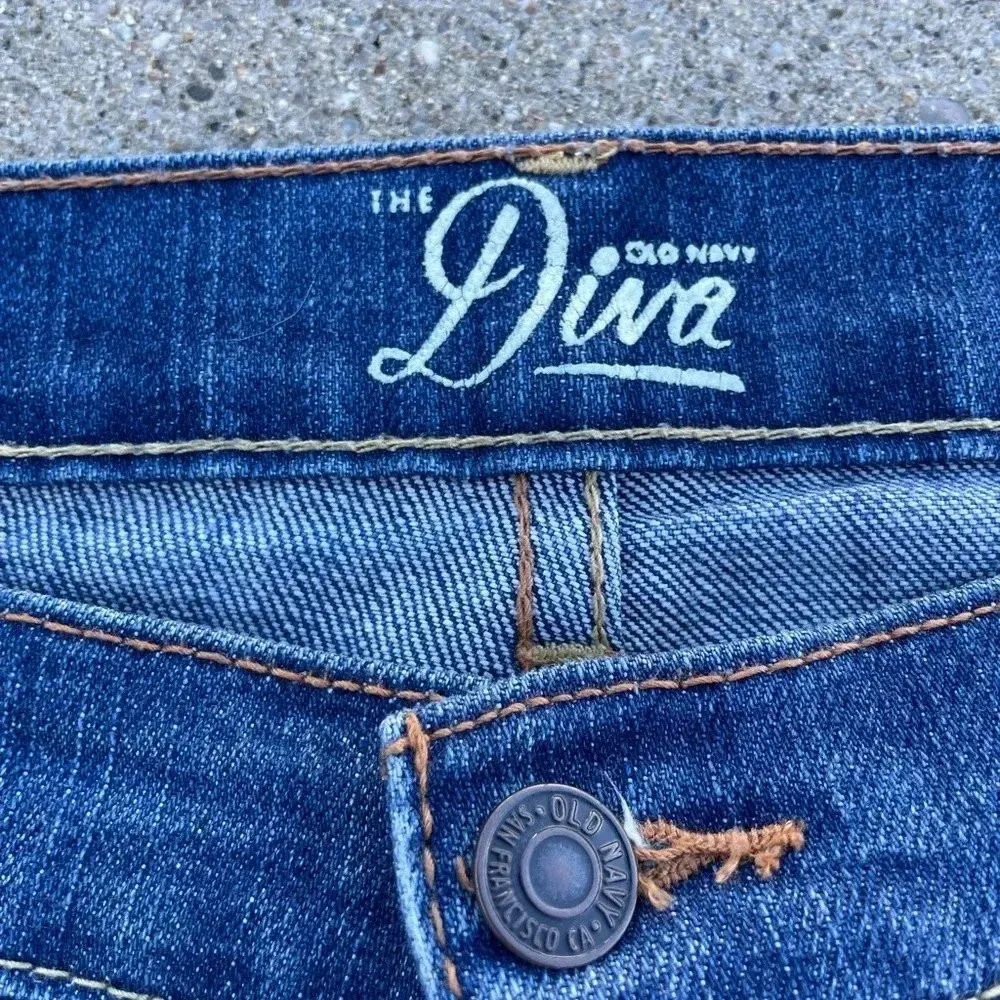 Old Navy Diva Jeans Size 10 Petite Short Straight Y2K 00s Vintage Discontinued - Image 3
