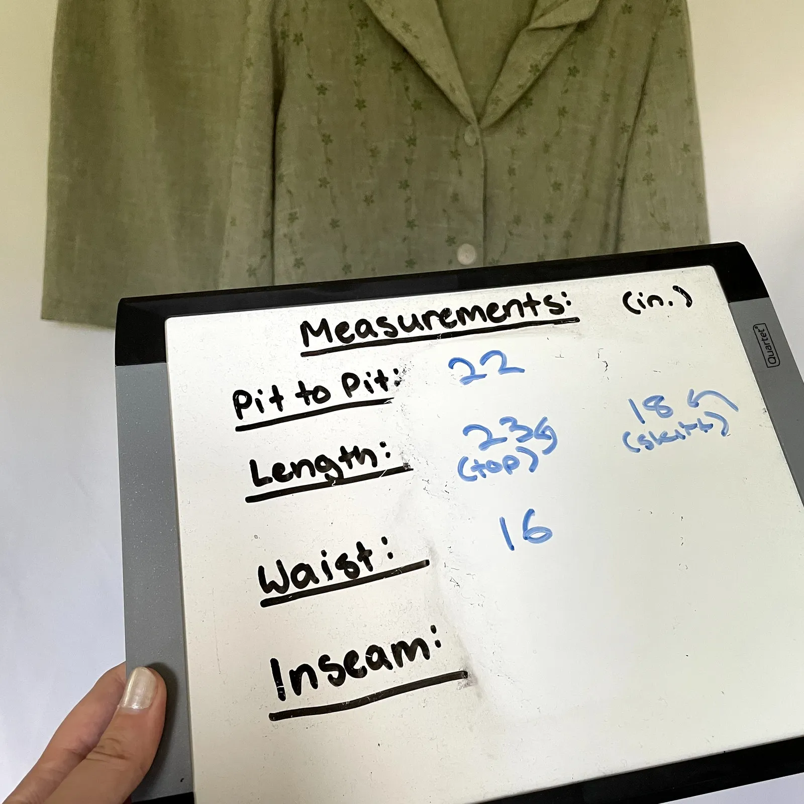 NYCC New York Clothing Co vintage green skirt set jacket women's size 16 petite - Image 5