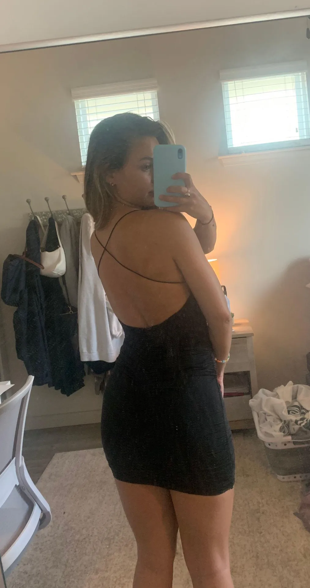 Amazon Black Backless Dress - Image 2