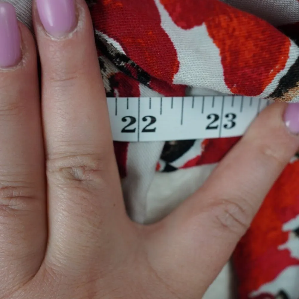 NIC+ZOE‎ Petal Pop Top Size L Blouse Lightweight Patterned - Image 6