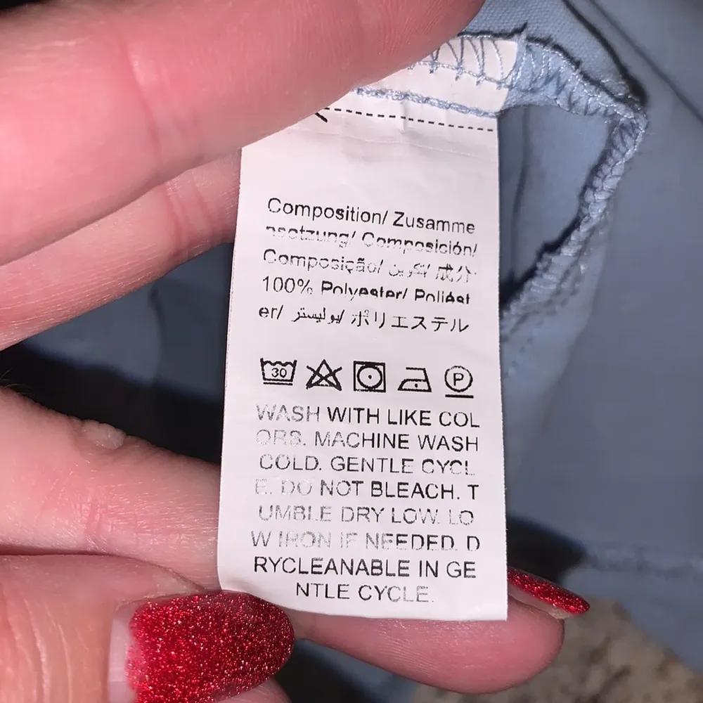 Shein light blue ruffle lace layered sleeves blouse - Image 9