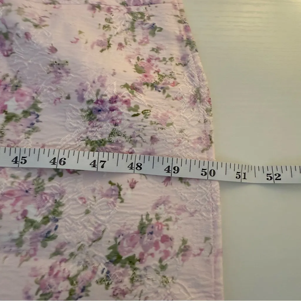 Hyacinth House Pink Jacquard Empire Ella Maxi Dress Floral Tuckernuck Wedding XS - Image 16