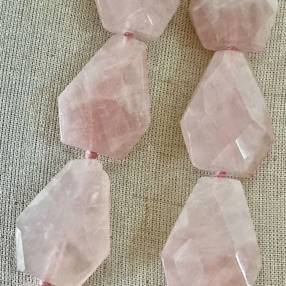Lucas Lameth rose quartz Sterling silver necklace Pink - Image 5