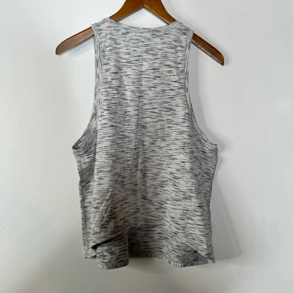Lululemon Squad Goals Tank Tiger Space Dye Black White Size 10 - Image 4