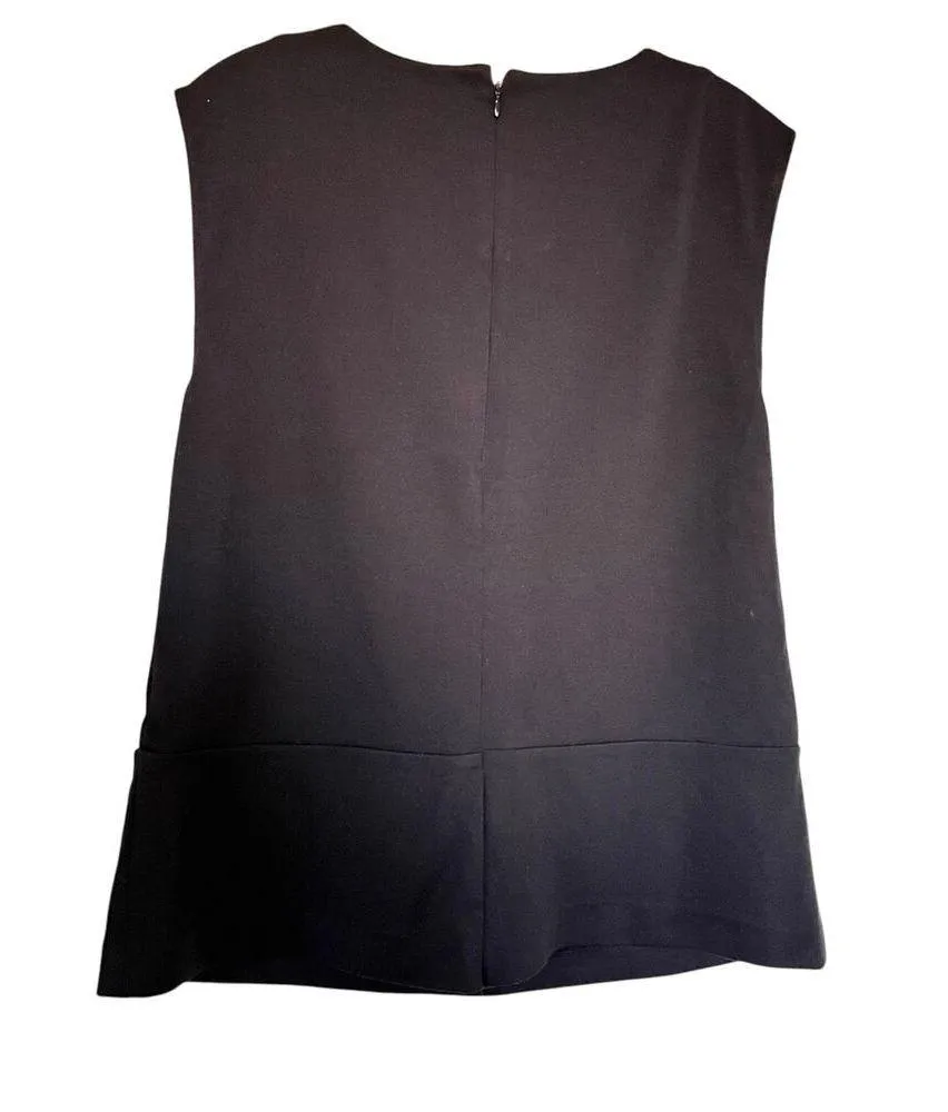 Calvin Klein Black Sleeveless Sequin Embellished Dressy Evening Top Size XL - Image 4