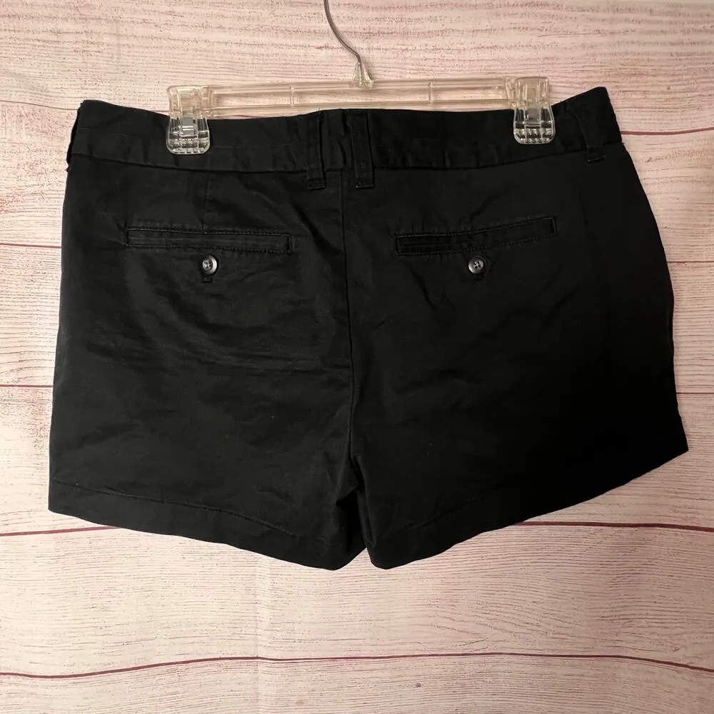 Khaki's By GAP The  3" Short Shorts Black Chino Style With Pockets Sz 8 - Image 7
