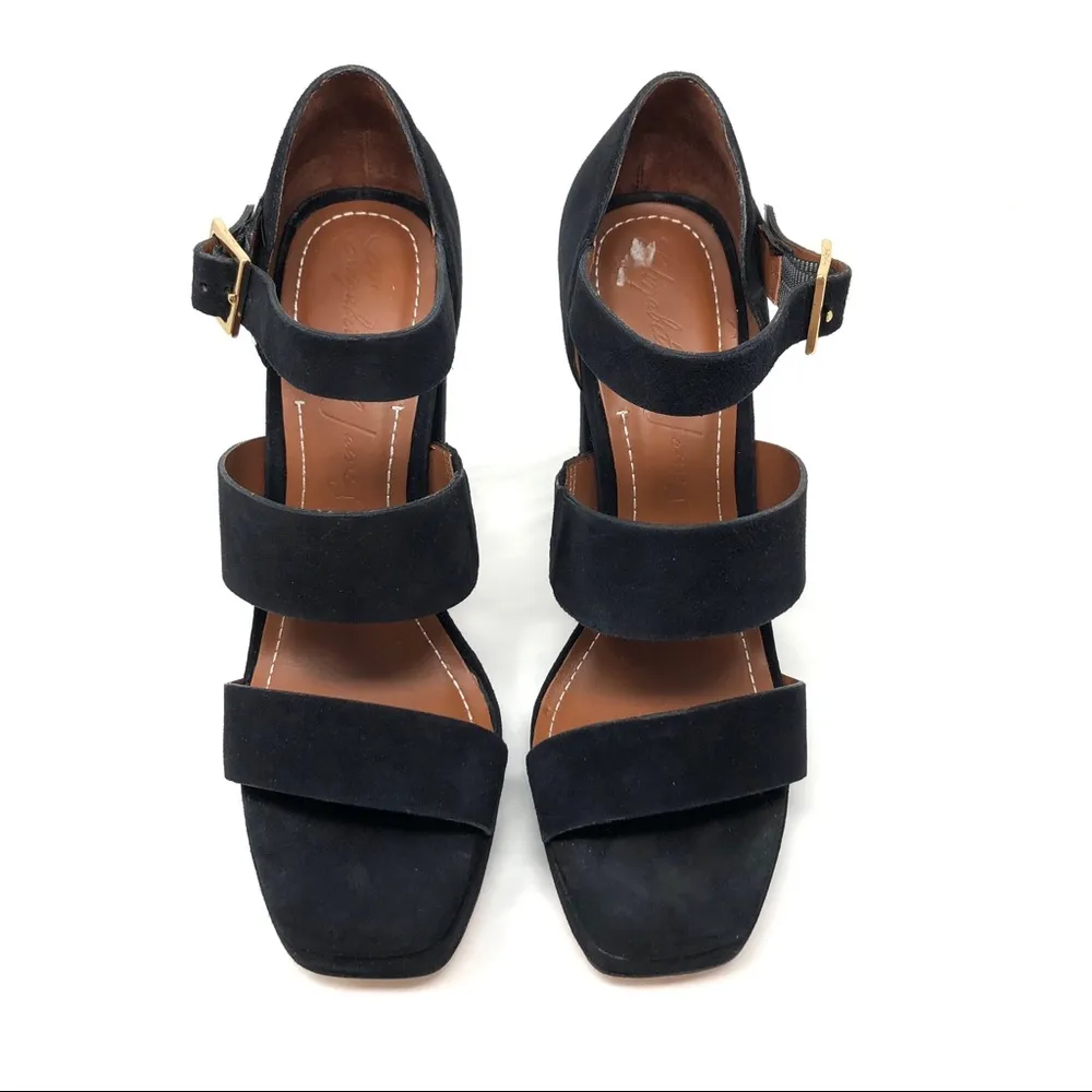 ELIZABETH & JAMES black suede Sandals, size 9 - NWOT - Image 4