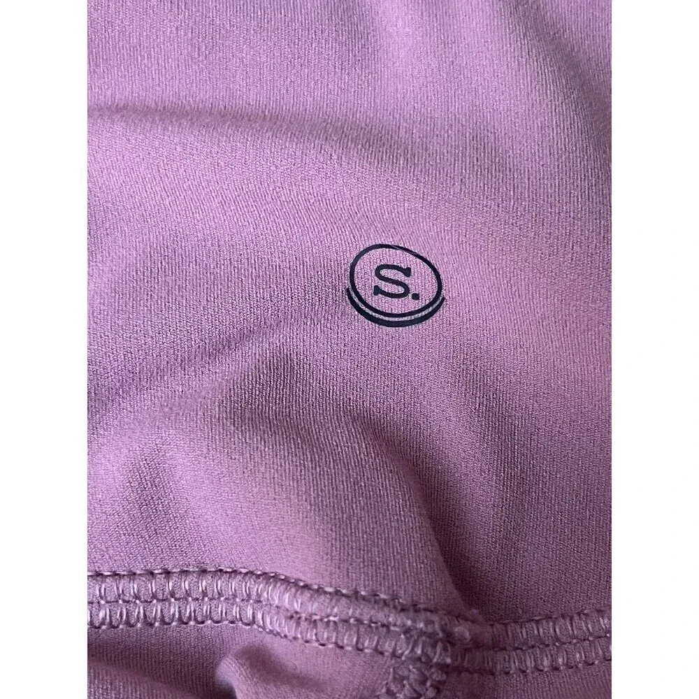 Stori Womens Pink Midnrise Skinny Legging Soft Stretch Challenge 7/8 4 - Image 7