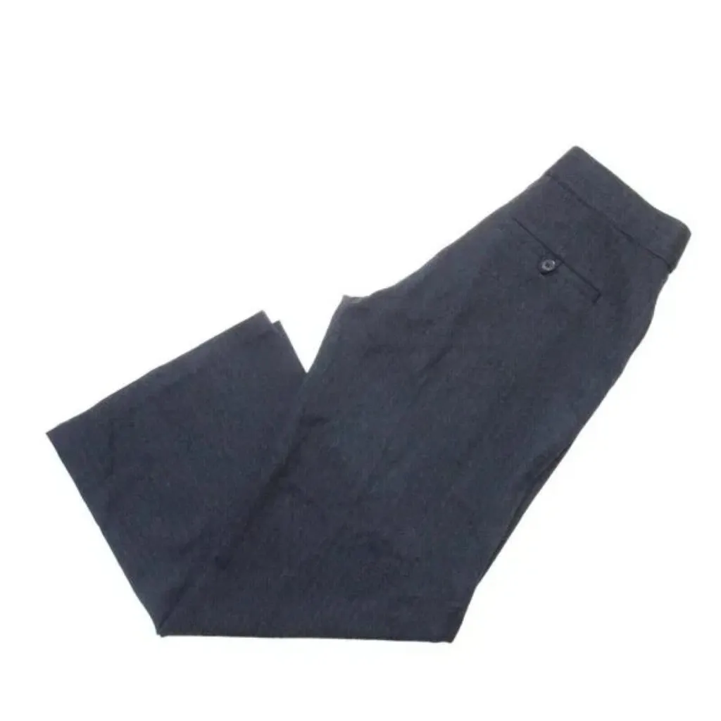 NWT SPANX 20385R Perfect Wide Leg in Navy Gray Pinstripe Ponte Pants M - Image 3