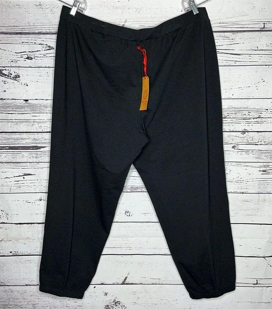 Ruby Rd. Woman NWT Size 3X Black - Animal Print Side Stripe Knit Jogger Pants - Image 2