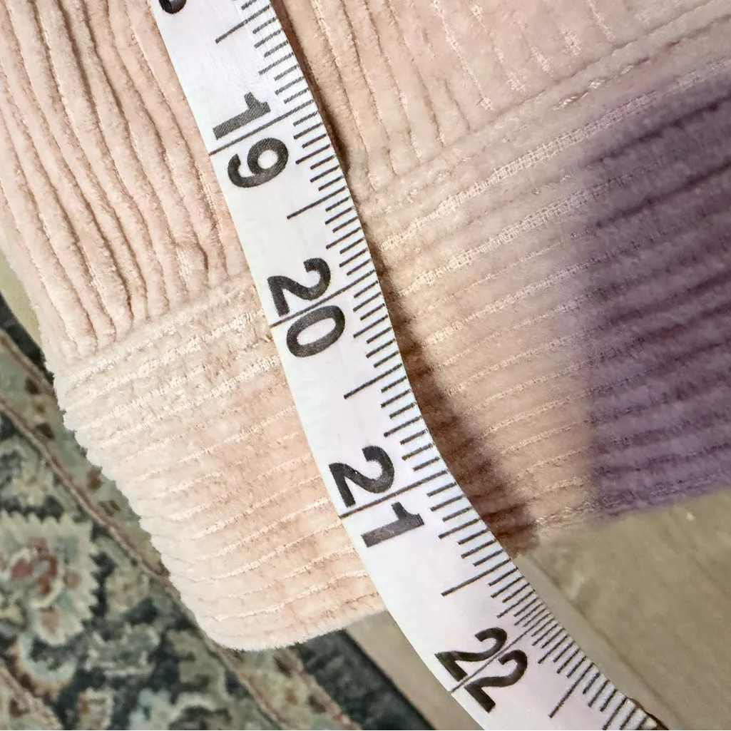 Pacsun Pink Corduroy Jacket with Sherpa Collar size Xs - Image 12
