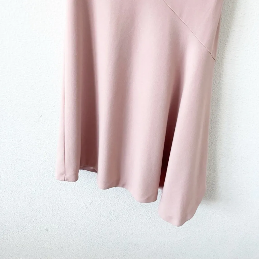 L.K Bennett Dr Lenny Asymmetrical Dress in Rose Pink - Image 4