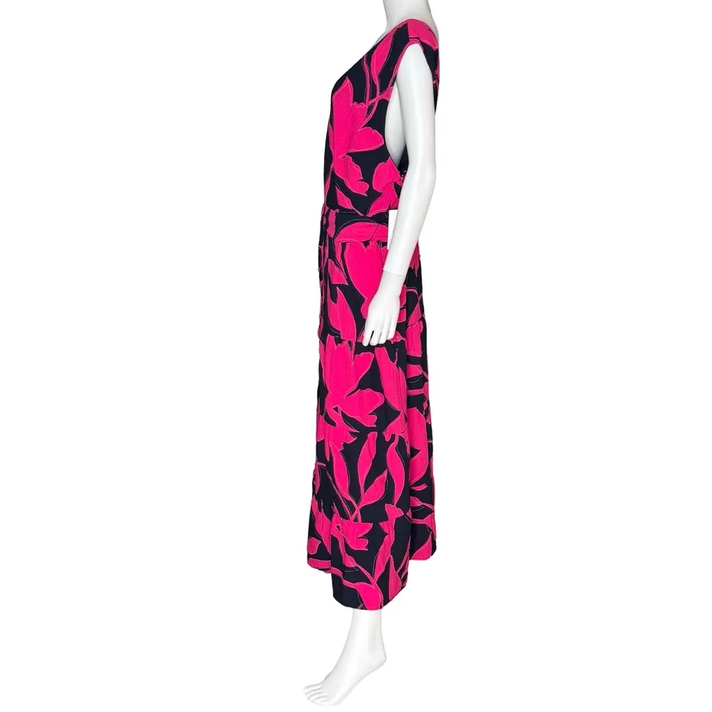 DKNY Plus Size Printed Fit & Flare Maxi Dress Women’s Sz 18W - Image 4