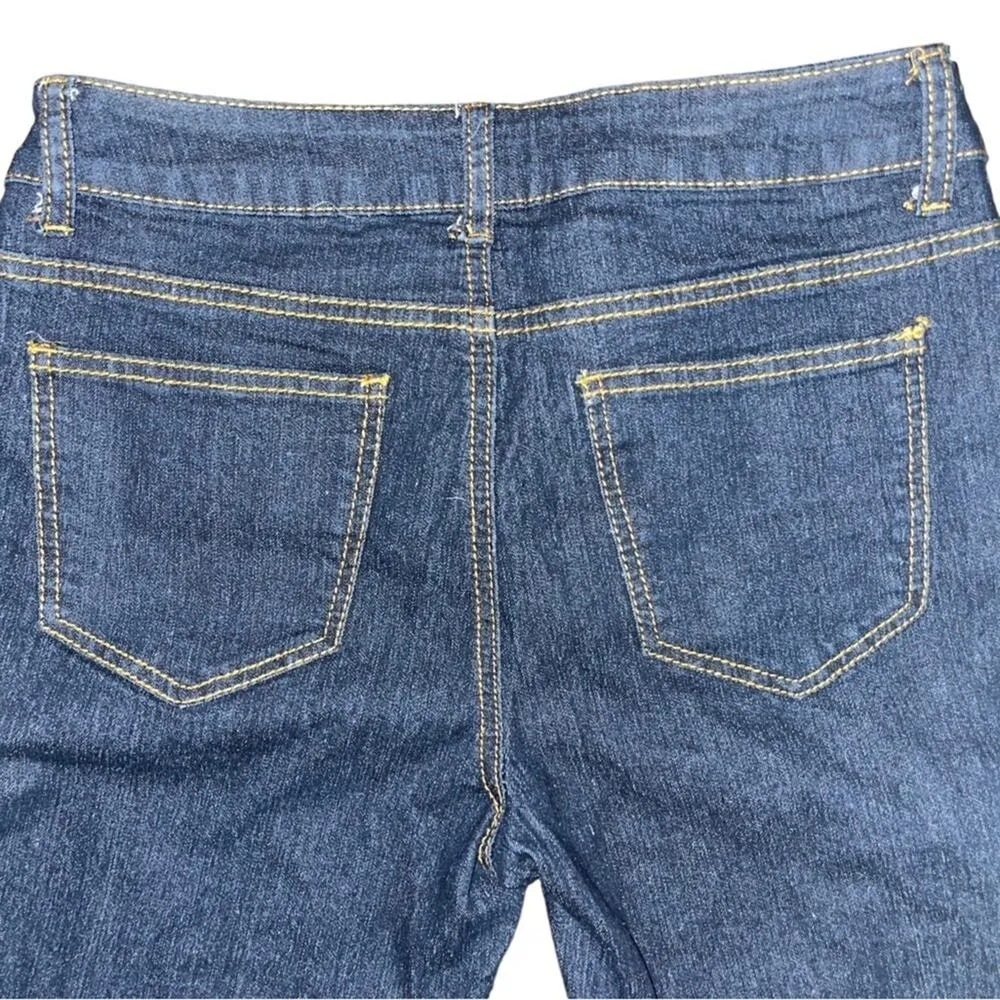 Wax Jeans Bootcut Dark Denim Jeans Juniors Size 7 Basic Casual Everyday Staple - Image 5