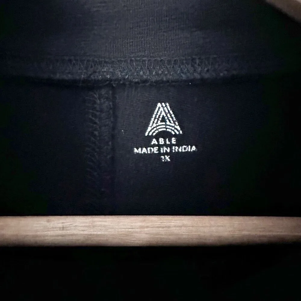 ABLE | Black Pullover Half - Image 4