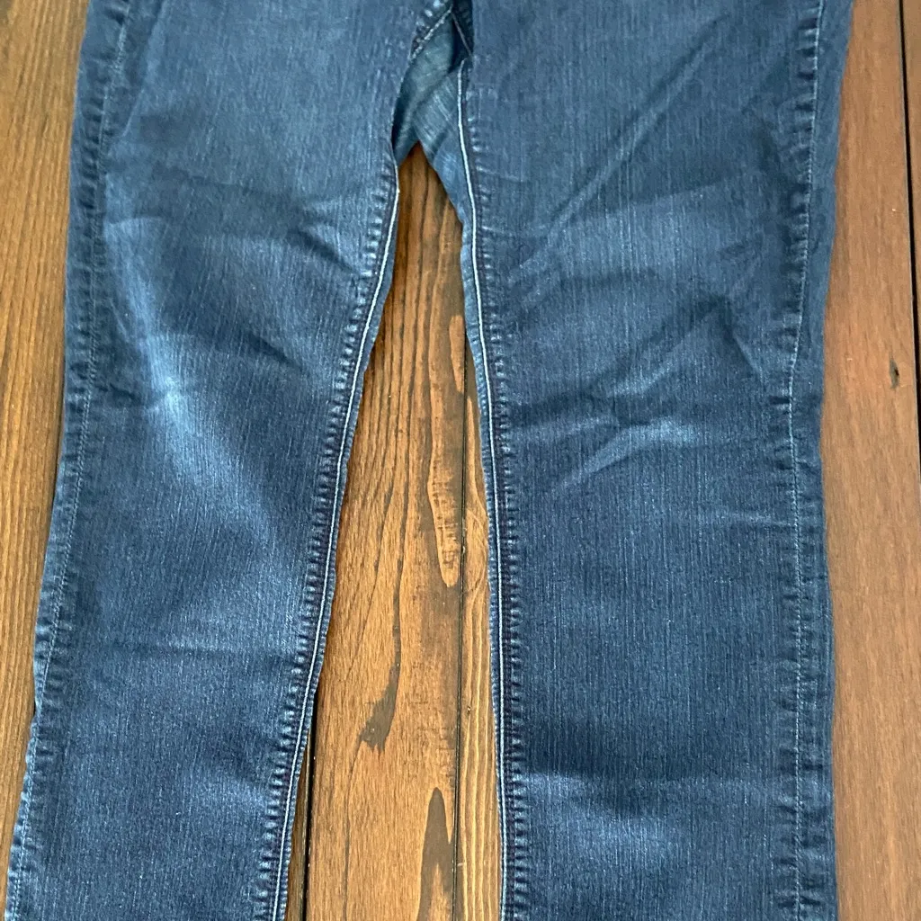 New York & Company Dark Blue Skinny Jeans - Image 3