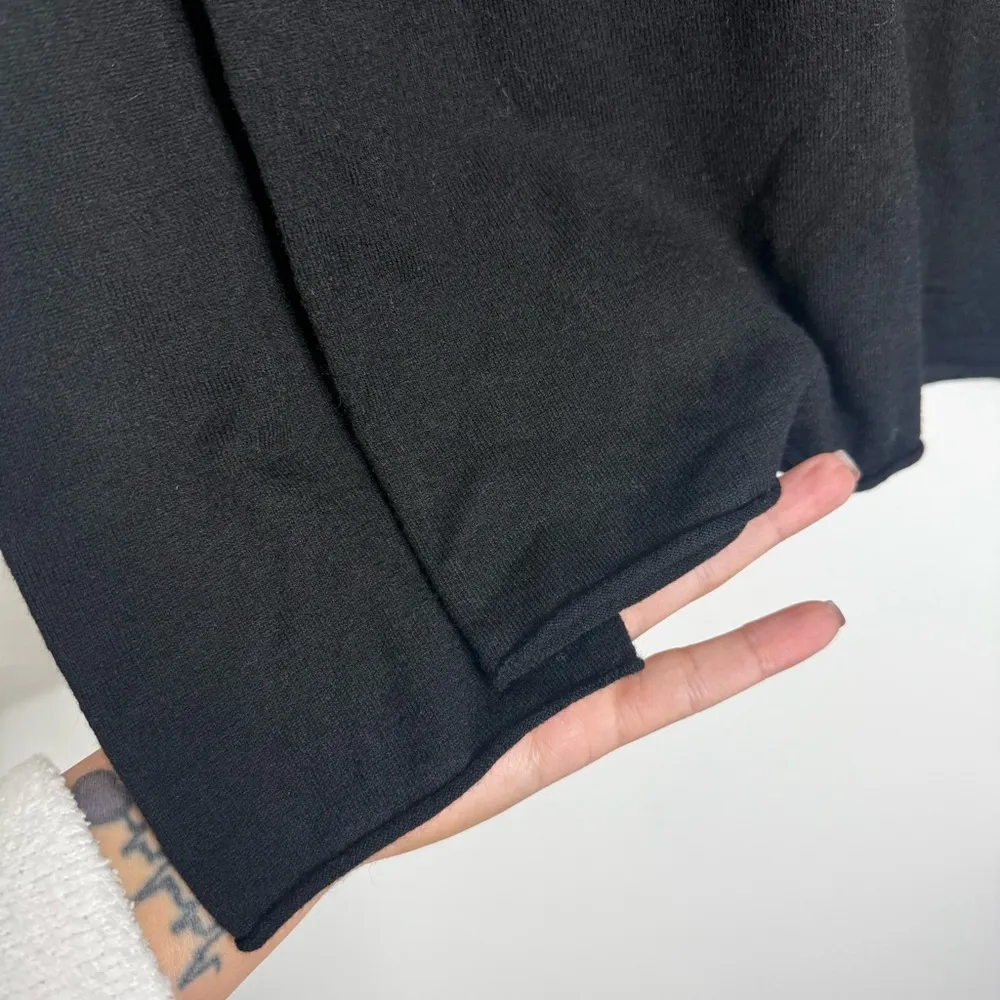 Massimo Dutti NWT Women’s Wool Blend Knit Boat Neck Sweater Black Size Small - Image 3