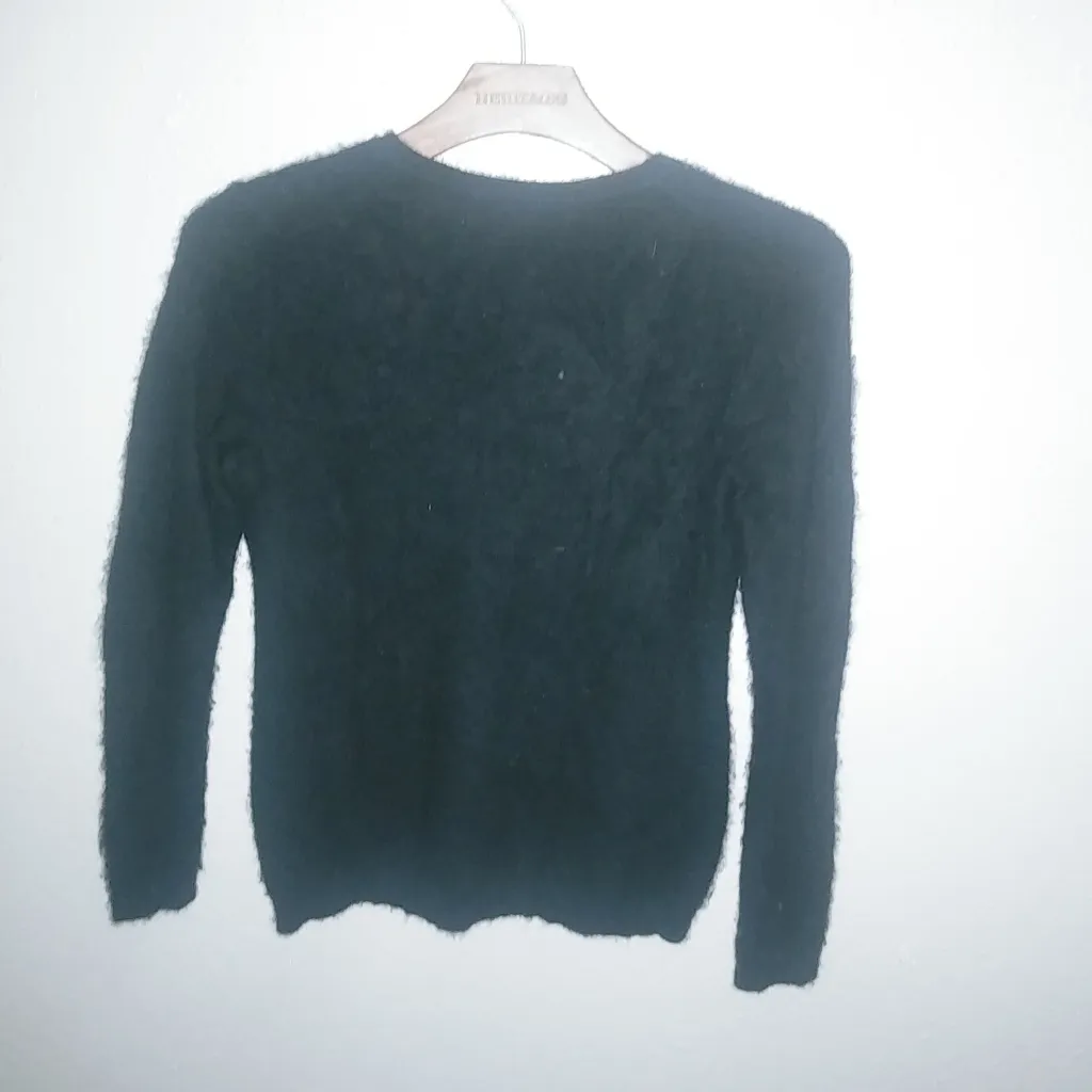 Charter Club Luxury Cashmere S Black V-Neck Pullover Sweater - Image 4