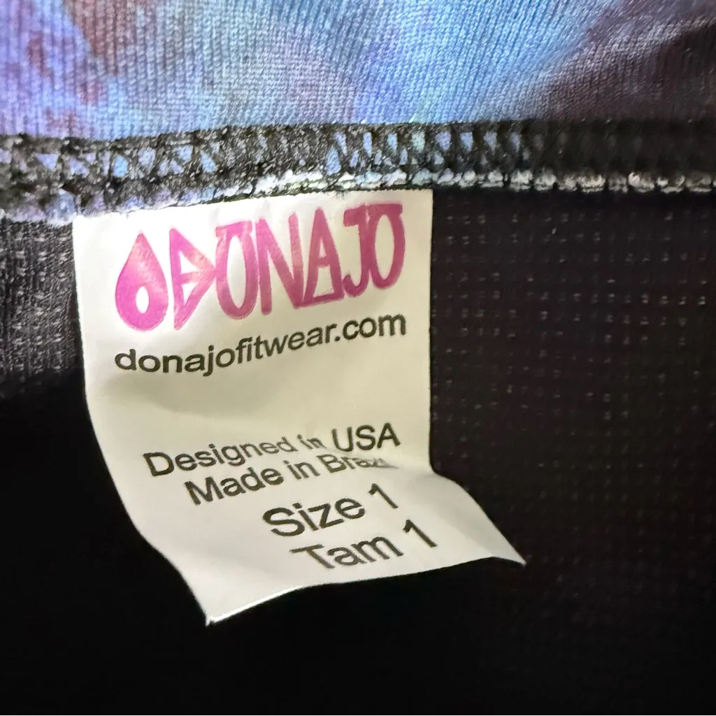 Dona Jo Fitwear Skort Multi Color Tie Dye‎ Pickleball Tennis Golf Skirt Size 1 S Purple - Image 6