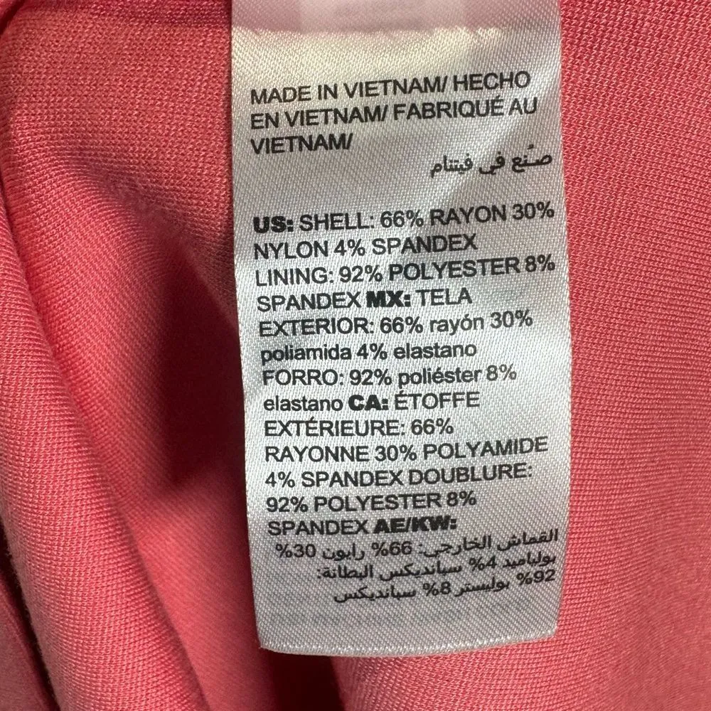 White House Black Market tea rose vneck empire waist dress size 6 NWT - Image 8