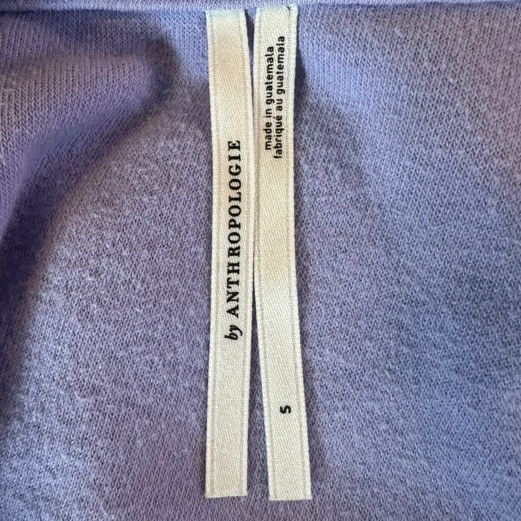 Anthropologie Oversized Short Sleeve Terry Cloth Button Down Shirt Size Small - Image 4