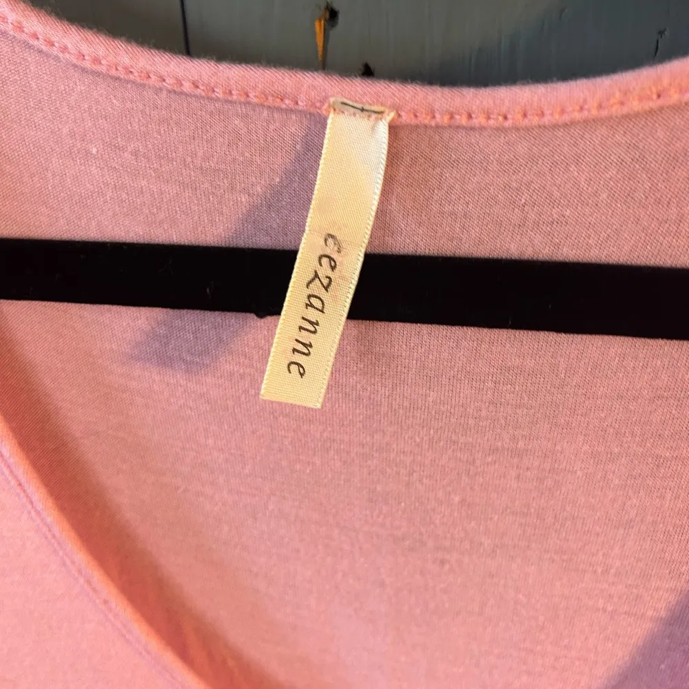 Cezanne Dusty Pink/Cream Lace Tunic, Size Small Pink - Image 2