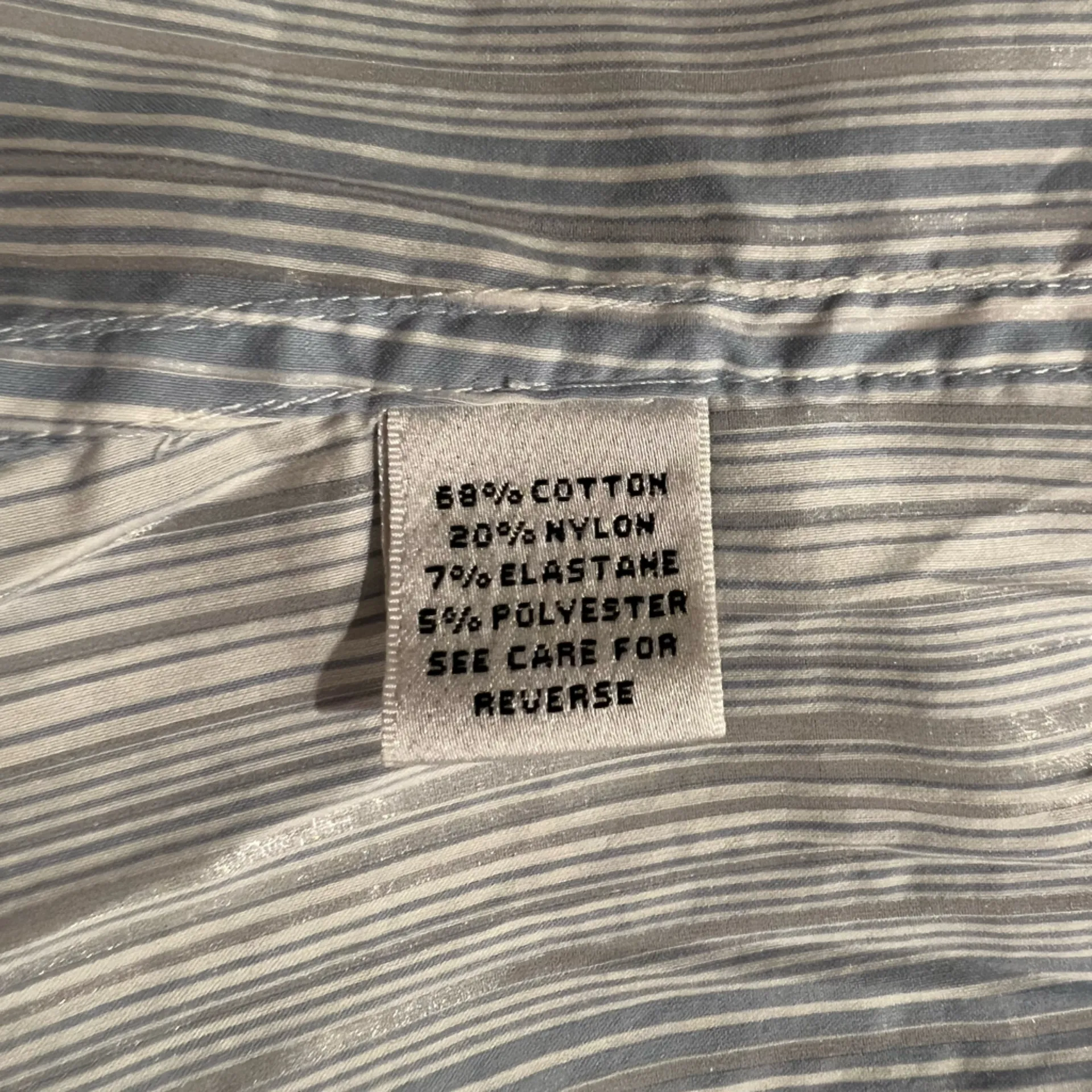 Women’s St. John Sport Shirt Top Size Mixed Print Striped Floral Popover Small Blue - Image 5