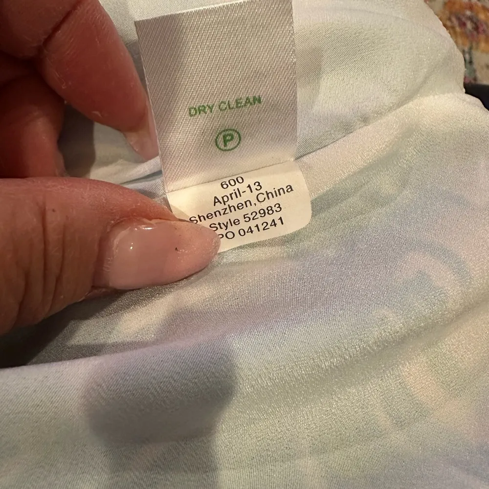 LILLY PULITZER WHISTLER SILK DRESS GOLD DIGGER RHINESTONE T BACK BLUE WHITE - Image 5